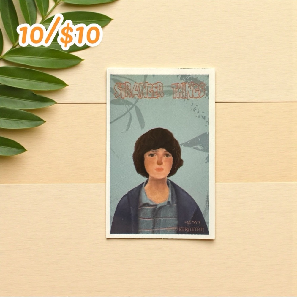 Stranger Things Mike Wheeler Portrait Sticker